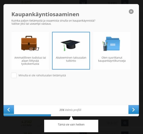 Sijoittaja.fi eToro Kaupankäynti tietämys