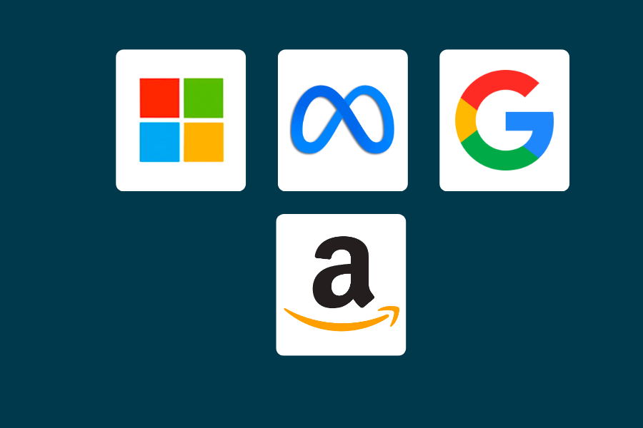 Amazonin, Metan, Microsoftin ja Alphabetin tulokset analyysissä
